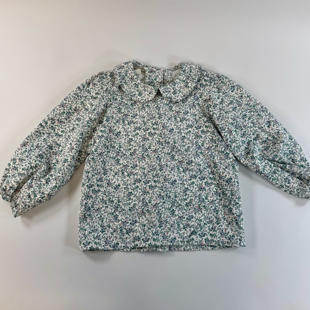 Marco & Lizzy - Girls Floral Peter Pan Collar Blouse - Size 6